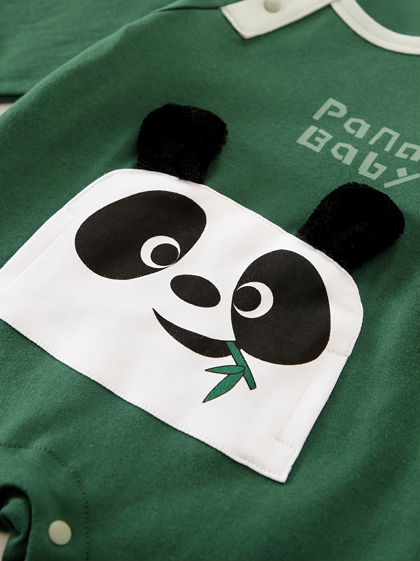 Baby Boys Panda Graphic Long Sleeve Bodysuit