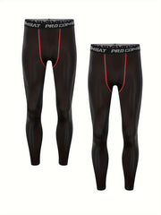 Men's Compression Pants Breathable Stretch Trousers for Fitness
