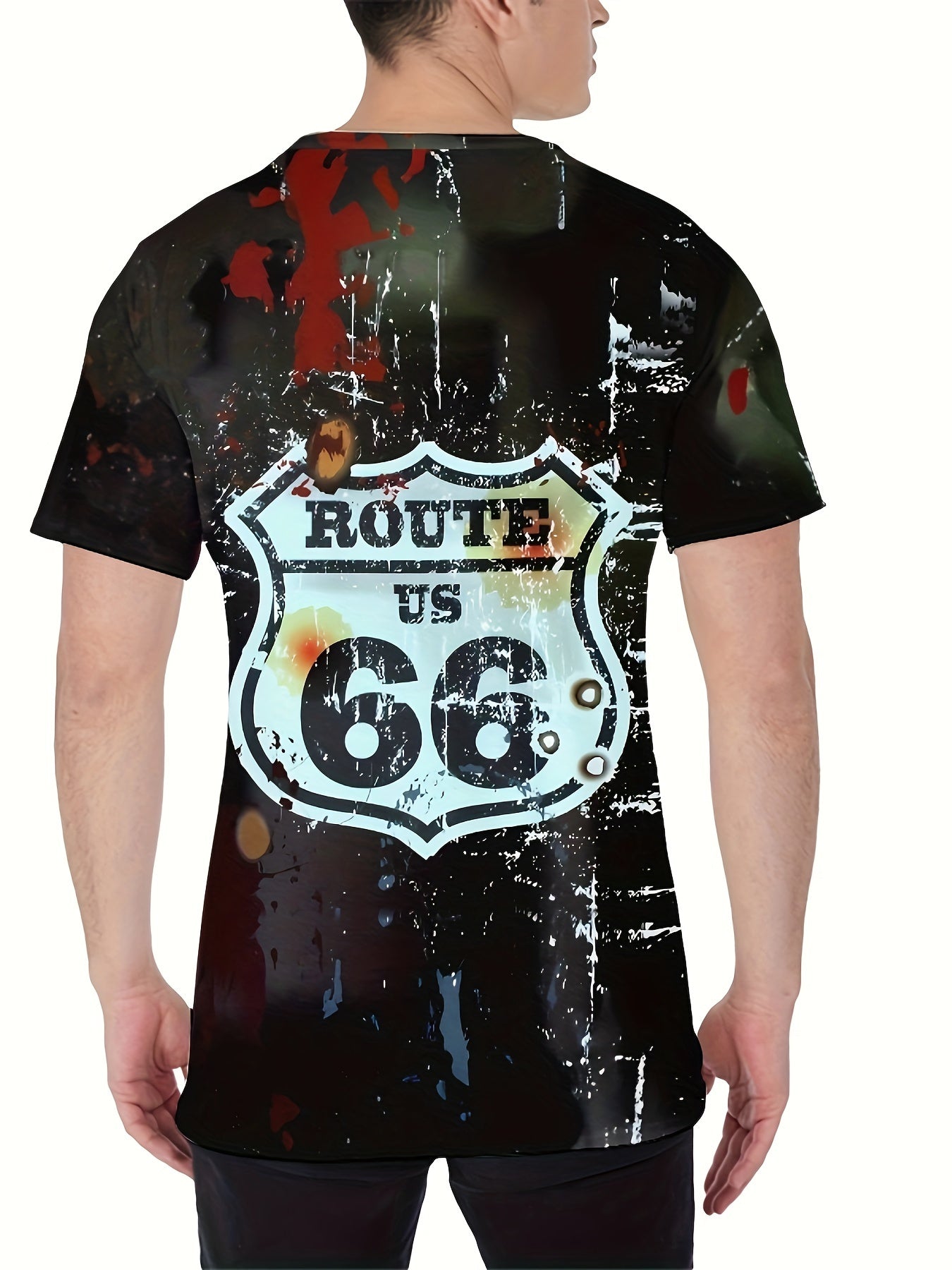 Casual Street Style Round Neck Tee Shirt For Summer