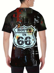 Casual Street Style Round Neck Tee Shirt For Summer