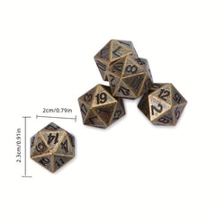 Retro Geometric Number Set Game Dice Board Game Dice Boys Collectible Decoration