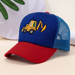 Kids Car Embroidered Baseball Cap for Party Sun Protection