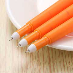 Carrot Shaped Gel Pen for Students & Office Workers