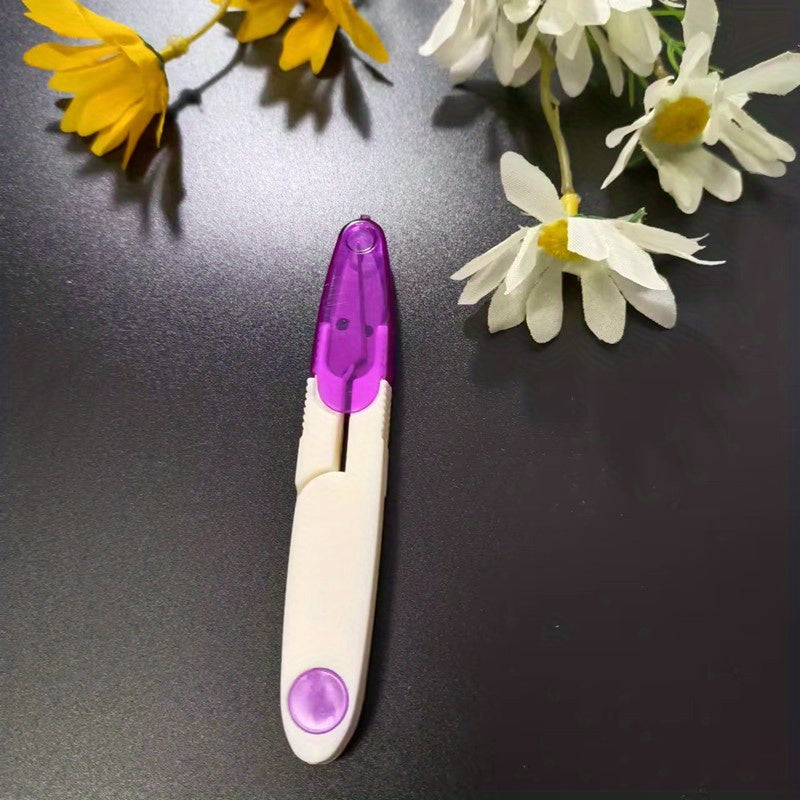 Plastic Handle Safety Sewing Scissors Thread Embroidery Craft Clipper