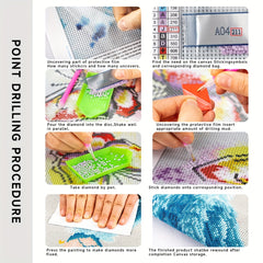 5D DIY Diamond Painting Angel Embroidery Cross Stitch Kit 30x40cm