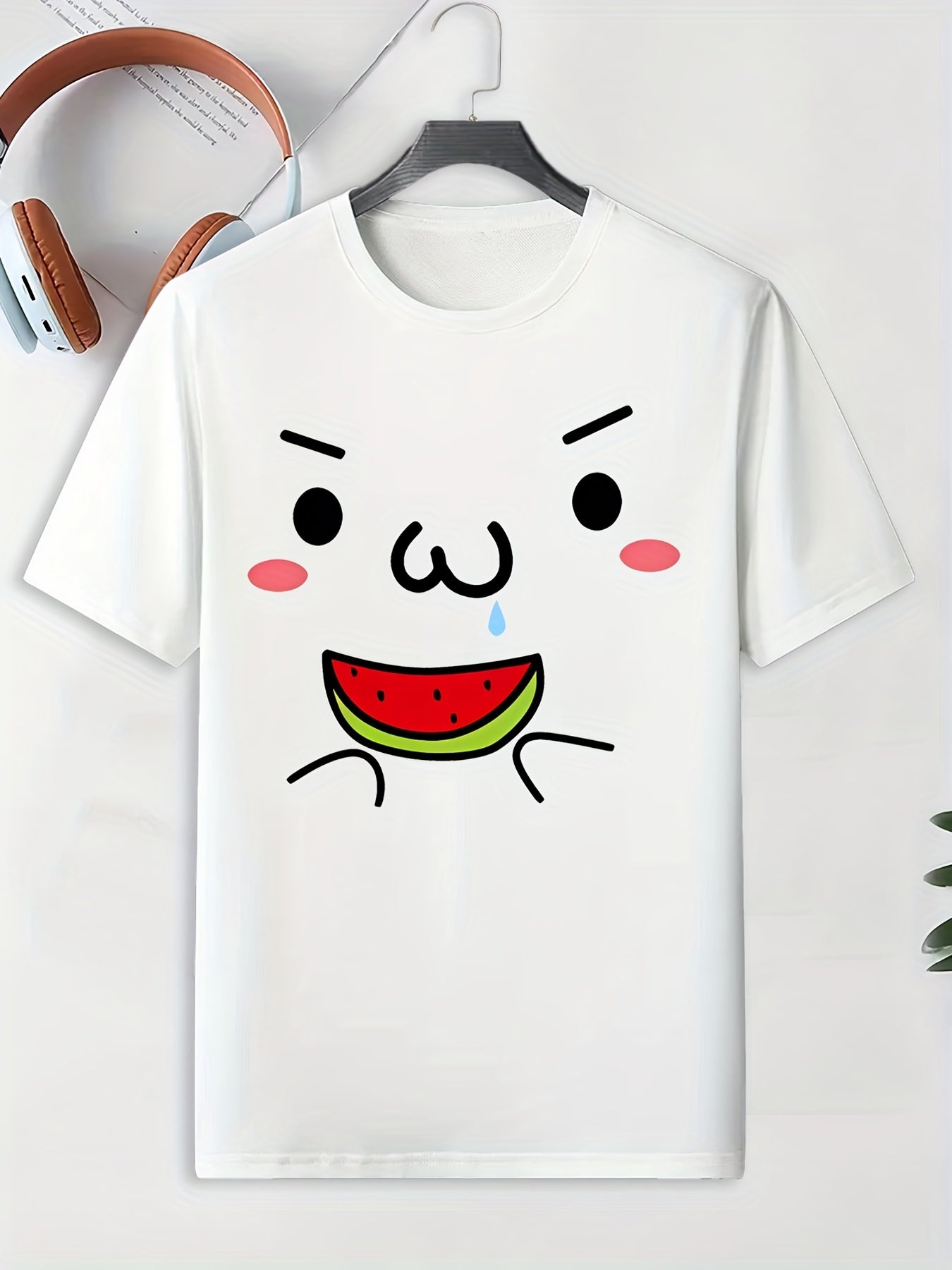 Men's Doodle Pattern T-shirt Active Tee