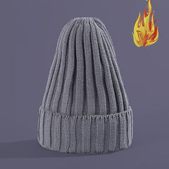 Men's Oversized Striped Wide Brim Woolen Hat
