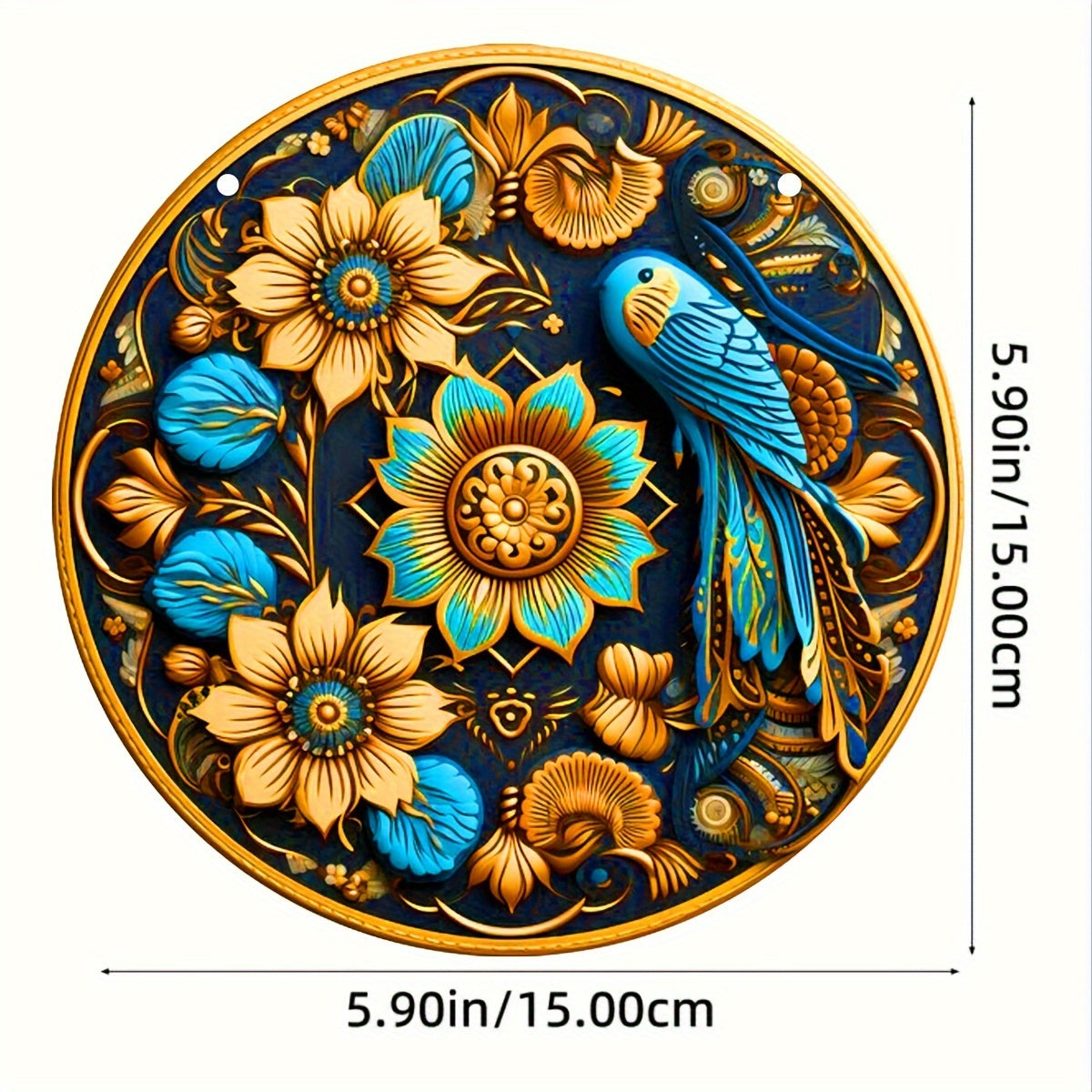 Sunflower Chrysanthemum Stain Sun Catcher Hanging Window Gift