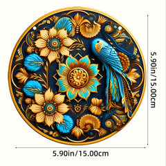 Sunflower Chrysanthemum Stain Sun Catcher Hanging Window Gift