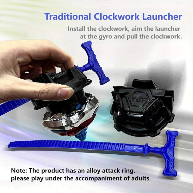 Aluminum Alloy Combat Rotating Gyroscope Launcher Toy for Kids