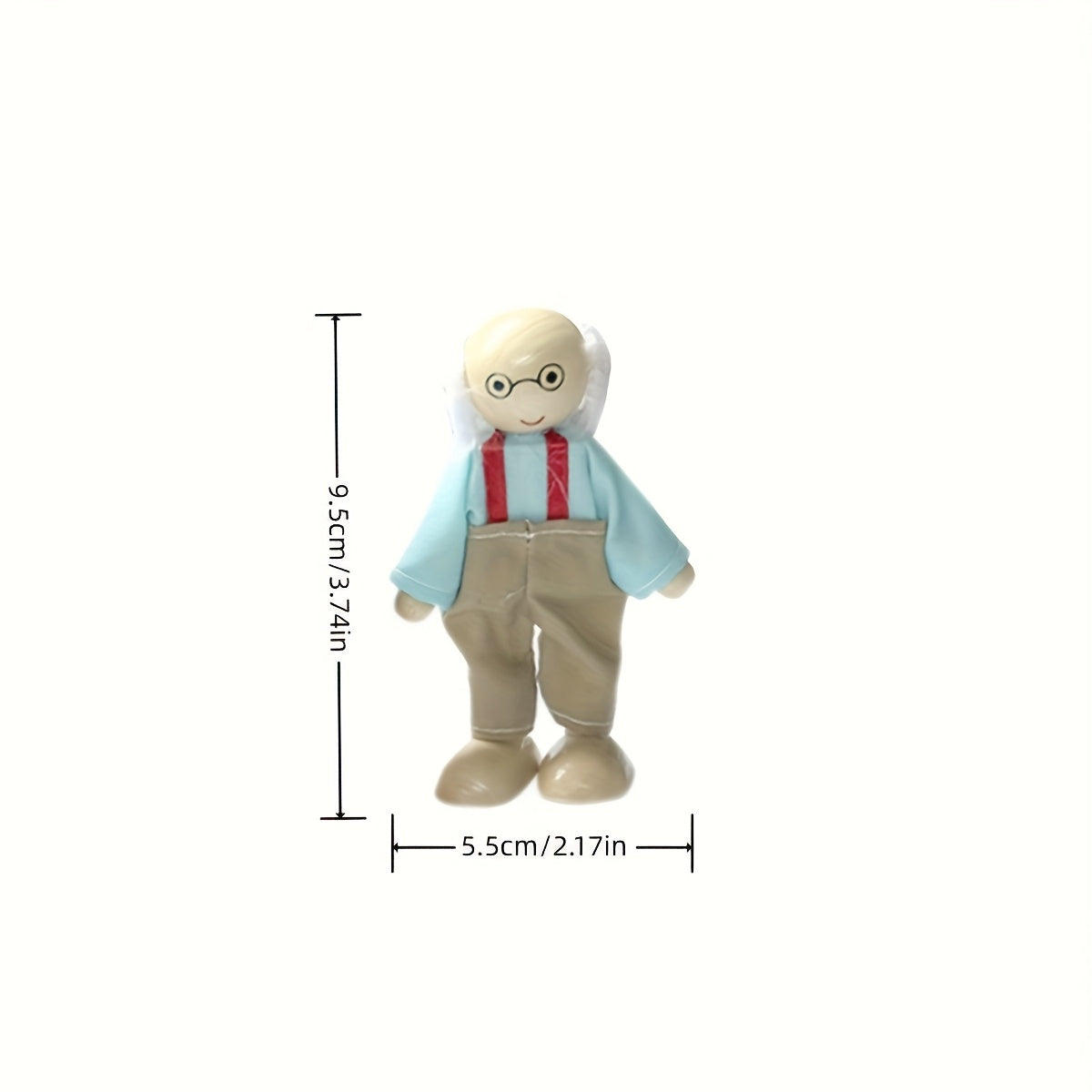 Family Doll Set Matching Outfits for Parents and Grandparents Jointed Figures