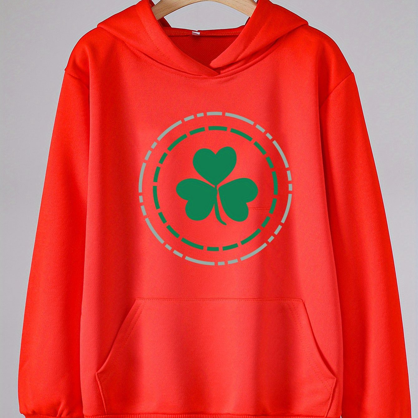 Sweet Clover Graphic Hoodie Girls Spring Fall Sports St Patrick's