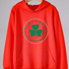 Sweet Clover Graphic Hoodie Girls Spring Fall Sports St Patrick's