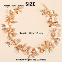 Leaf Flower Headband Hair Decoration For Women Wedding