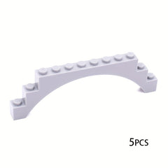 5pcs Small Particle Bridge Building Blocks with Arch Bricks