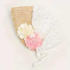 1pc Baby Lace Breathable Sun Hat Summer Thin Sweet And Princess Hat