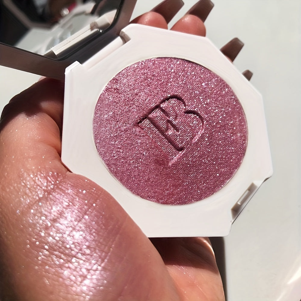 3D Pink Highlighter Blush Shimmering Body Highlighter Makeup Palette