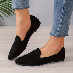 Leopard Print Slip-On Point Toe Non-Slip Shoes
