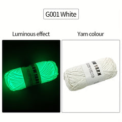 2pcs Glow In Dark Yarn Polyester Luminous Soft Perfect DIY Knitting Crocheting