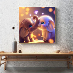 Adult 5D Diamond Painting Kit - Couple Elephant - DIY Christmas Gift - 20x20cm