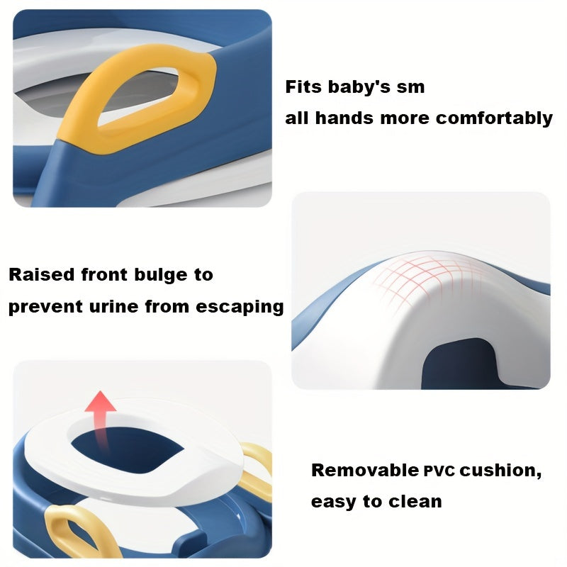 Kids Foldable Toilet Seat with Ladder for Potty Training