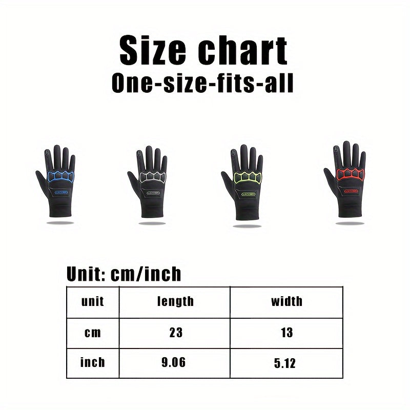 Thick Warm Windproof Cycling Gloves Touch Screen Fitness Gloves