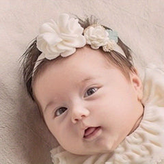 Cute Baby Girls Lace Flower Headband