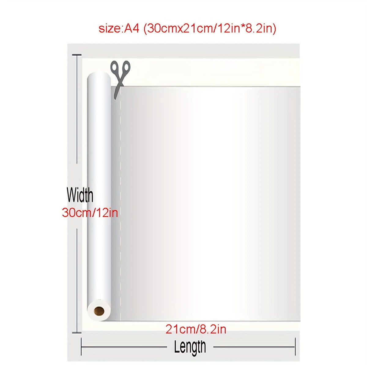 A4 PU Heat Transfer Vinyl Soft & Elastic 30X21cm 12X8in
