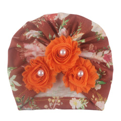 Flower Baby Headscarf Hat for 0-3 Years Baby