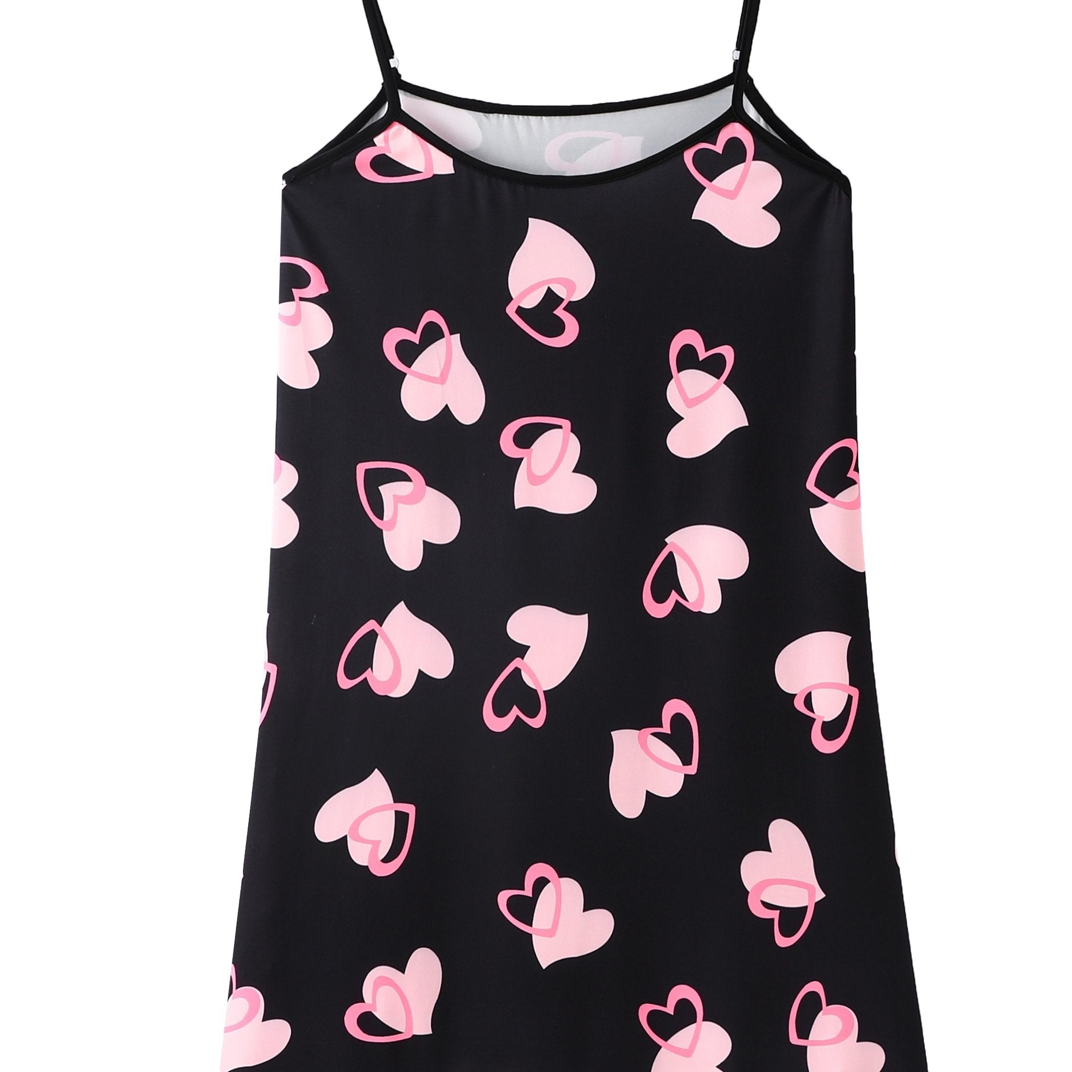Heart Print Cami Sleep Dress