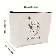 Future Mrs Makeup Bag Travel Pouch Gift For Women Bride To Be Newly Engaged
