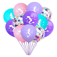 16pcs Mermaid Theme Balloon Birthday Party Decoration 30 Latex Balloons