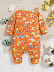 Cartoon Long Sleeve Bodysuit for Baby Boys and Girls