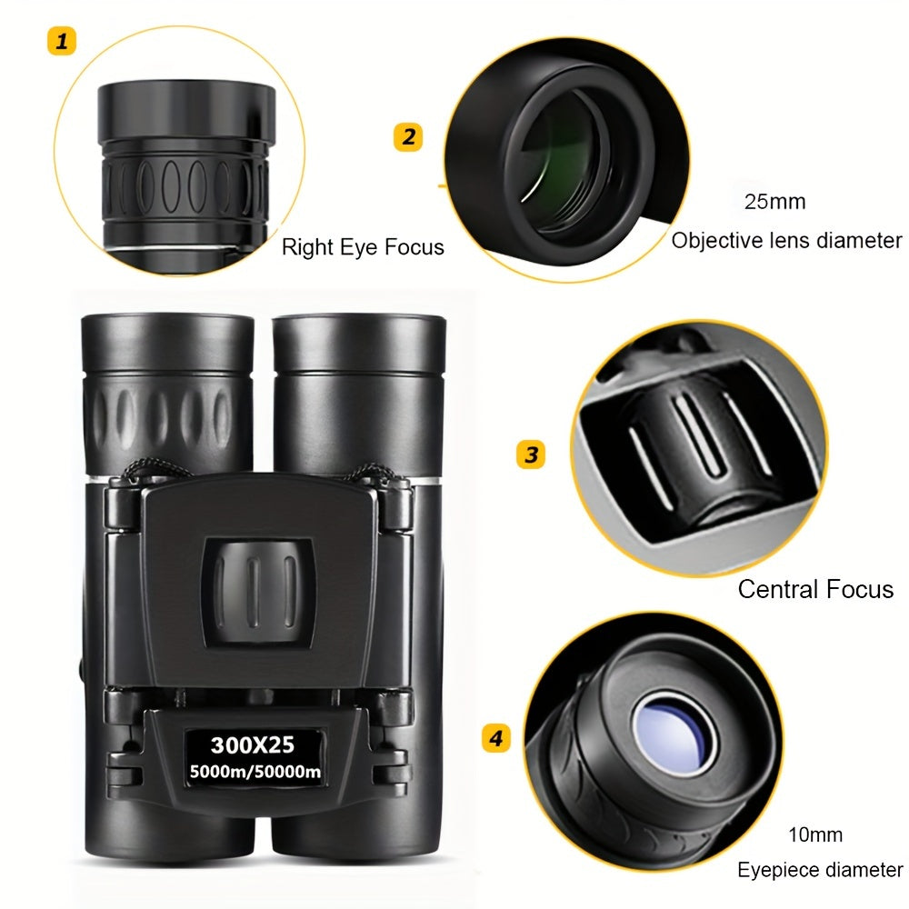 Portable HD Binoculars for Travel Camping Hiking