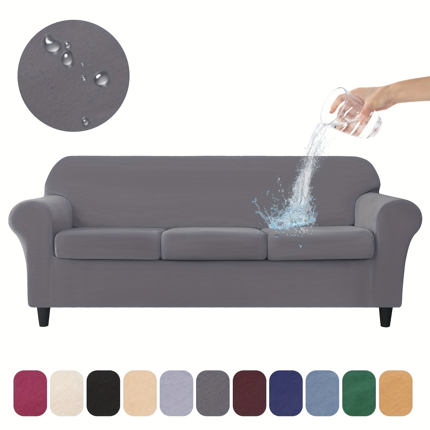 Waterproof Non-slip Sofa Slipcover Set for Living Room Decor