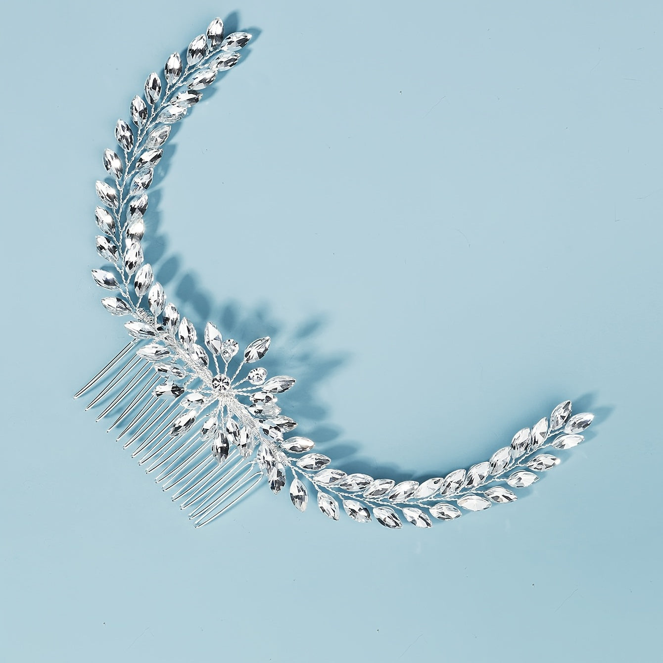 Crystal & Pearl Bridal Comb Hairpiece
