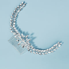 Crystal & Pearl Bridal Comb Hairpiece