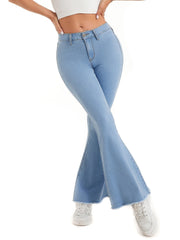 Women's High Rise Flared Leg Jeans
