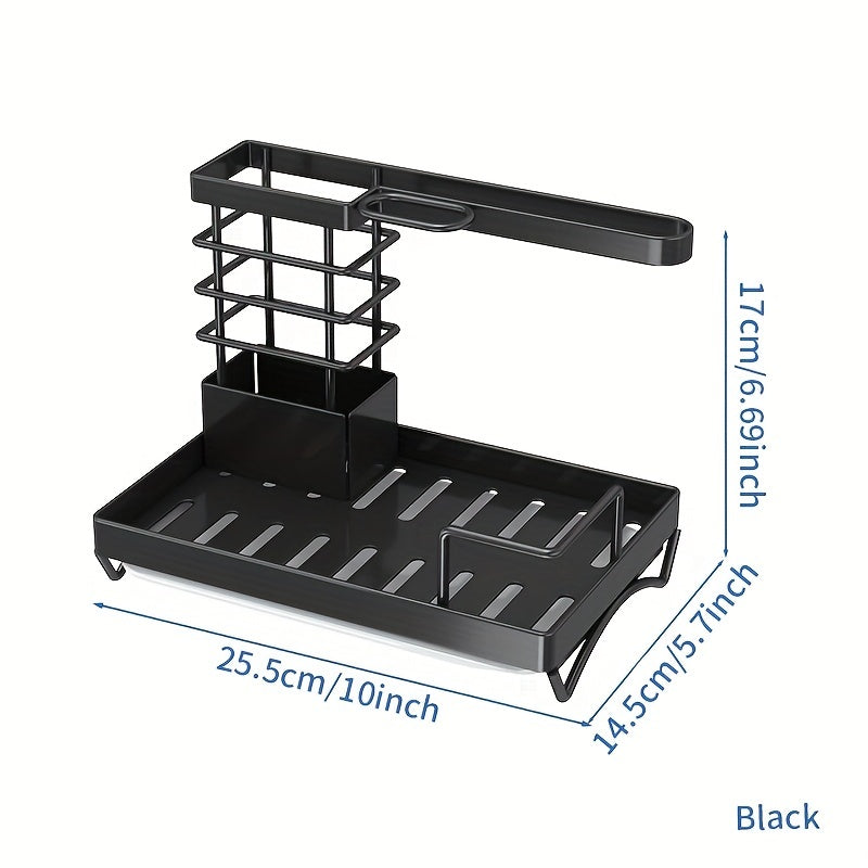 Kitchen Sink Sponge Holder Drain Rack Multifunctional Sink Caddy