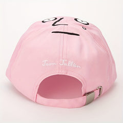 Cartoon Embroidery Pink Baseball Cap Funny Dad Hats for Women