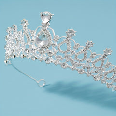 Bridal Rhinestone Silver Headband Crown Crystal Tiara