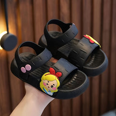 Summer Girl Print Sandals - Lightweight & Wear-Resistant Sole
