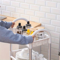 1pc Storage Rack Trolley Storage Rack grid Capacity Home Organization