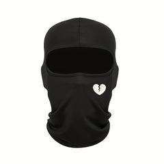 Summer Sunscreen Mask Broken Heart Print Outdoor Riding Sun Protection