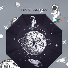 Automatic 3-fold Astronaut Umbrella UV Protection
