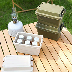 Solid Outdoor Camping Mini Storage Box Desktop Seasoning Bottle Storage Box