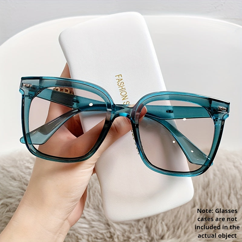 Large Jelly Frame Sunglasses UV400 Anti Light Glasses