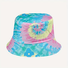 Tie Dye Bucket Hat Reversible Sunscreen Basin Hat