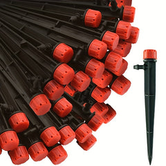 50pcs Adjustable 360 Degree Drip Emitters for 1/4 Drip Irrigation Tubing