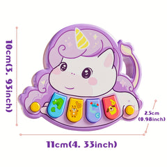 Baby Unicorn Music Box Toy with Piano Keyboard Educational Musical Toy